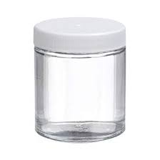 C & G LFS004100000 Jar, 120mL, 4oz., Glass, Clear, straight-sided, BC,L, 24/CS