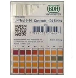 BDH 35310.607 pH Test Strips, 7.0-14.0, 500/PK