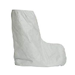 Dupont IC457SWHLG01000S, Shoe covers, Large, Boot Style, Sterile ,PVC Sole, White,100/CS