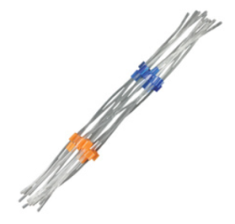 Analytical West PT-2030PS-F MPP 2-Stop Tubing (Flared PVC), Orange/Blue (0.25mm), 12/PK