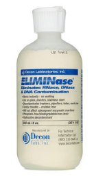 Decon Labs 1101 ELIMINase Decontaminant, removes RNase, DNase, unwanted DNA and radioactive contamination, 250mL, 12/CS