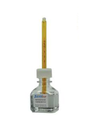 Thermco Products ACCR0201S Thermometer, Accu-Safe Enclosed Chamber Bottle Thermometers Spirit Length 4 29/32"  Range –5 to 15°C  Division: 0.5 C 1/EA